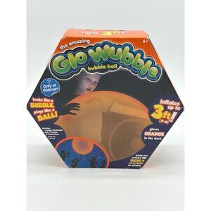 The Amazing GloWubble Bubble Ball Glows Orange In The Dark Inflates To 3 Ft Ligh